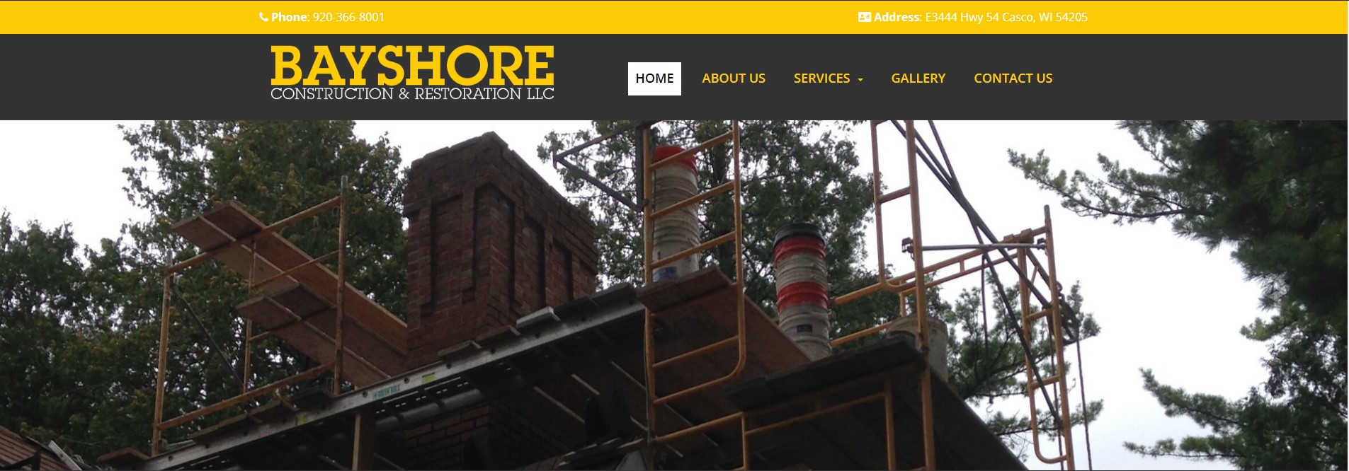 Bayshore Construction & Restoration - Professional chimney cleaning and repair services in Casco, Wisconsin