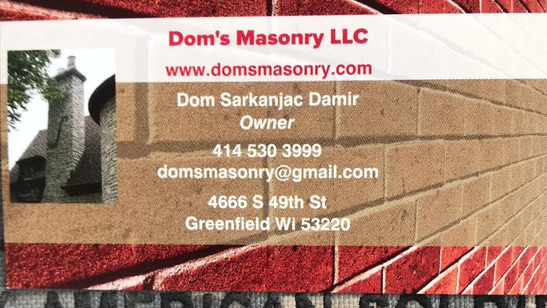 Dom's Masonry LLC - Professional chimney cleaning and repair services in Milwaukee, Massachusetts