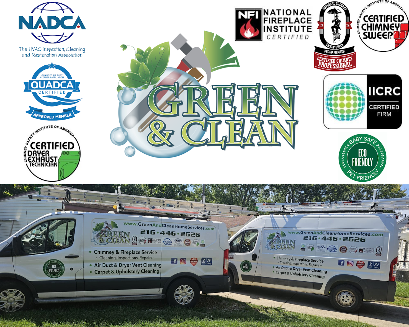 Green and Clean Home Services - Professional chimney cleaning and repair services in Mentor-On-The-Lake, Ohio