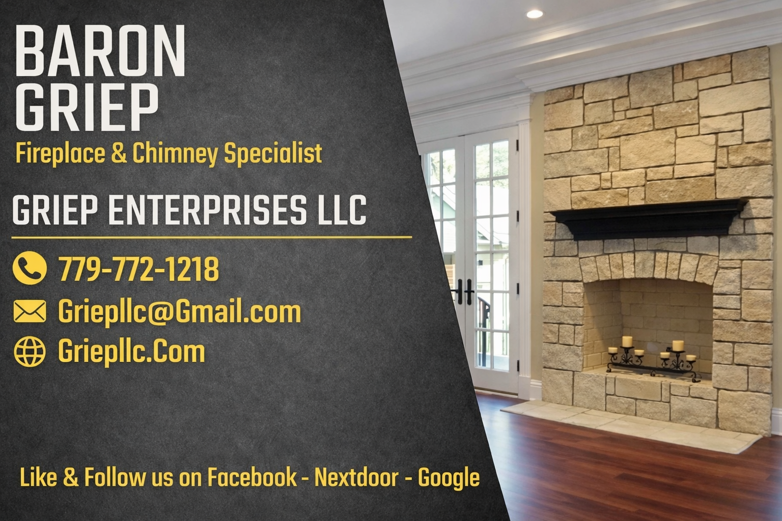 Griep Enterprises LLC, - Professional chimney cleaning and repair services in Rockford, Georgia